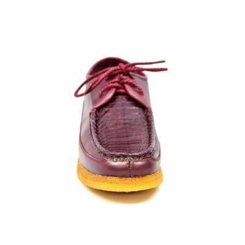 British Walkers Crown 2 Men's Burgundy Premium Snake Leather Crepe Sole Shoes by British Walkers – Don't Panic Shoes