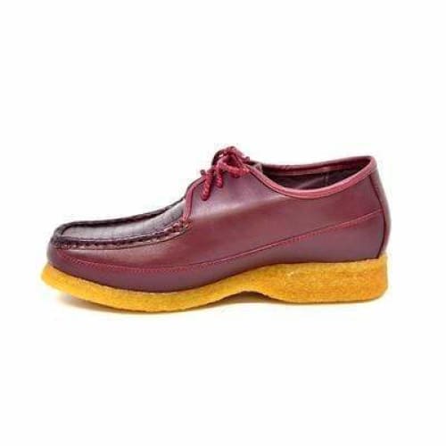 British Walkers Crown 2 Men's Burgundy Premium Snake Leather Crepe Sole Shoes by British Walkers – Don't Panic Shoes