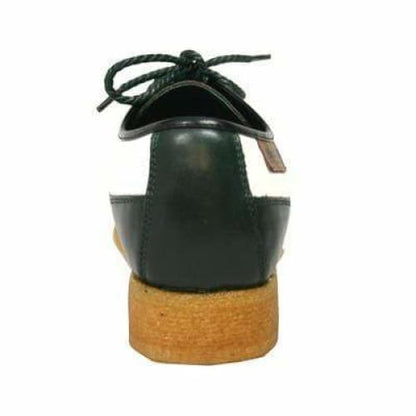 British Walkers Crown 2 Men's Dark Green And White Snake Skin Shoes by British Walkers – Don't Panic Shoes