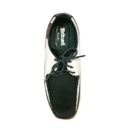 British Walkers Crown 2 Men's Dark Green And White Snake Skin Shoes by British Walkers – Don't Panic Shoes