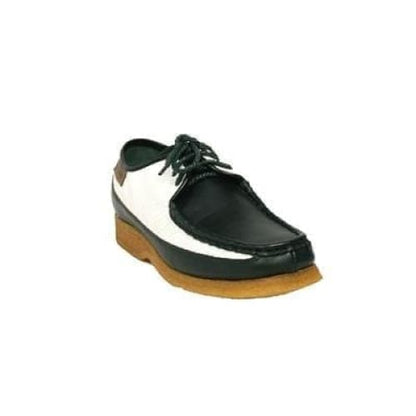 British Walkers Crown 2 Men's Dark Green And White Snake Skin Shoes by British Walkers – Don't Panic Shoes