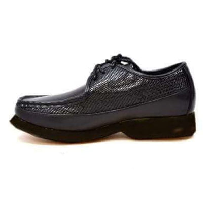 British Walkers Crown Men's Black Leather And Snake Pattern Oxfords Shoes by British Walkers – Don't Panic Shoes