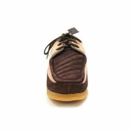 British Walkers Crown Men's Brown And Beige Suede Crepe Sole Low Top Shoes Shoes by British Walkers – Don't Panic Shoes