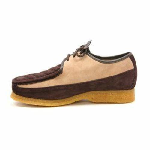 British Walkers Crown Men's Brown And Beige Suede Crepe Sole Low Top Shoes Shoes by British Walkers – Don't Panic Shoes