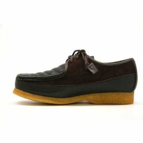 British Walkers Crown Men's Brown Leather And Suede Crepe Sole Shoes by British Walkers – Don't Panic Shoes