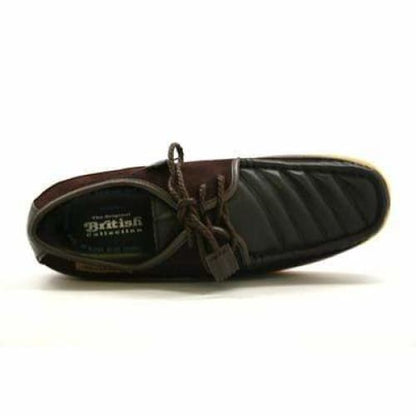 British Walkers Crown Men's Brown Leather And Suede Crepe Sole Shoes by British Walkers – Don't Panic Shoes