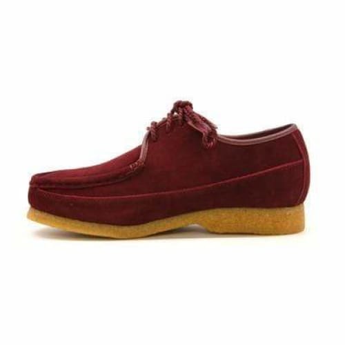 British Walkers Crown Men's Burgundy Suede Crepe Sole Low Top Shoes Shoes by British Walkers – Don't Panic Shoes