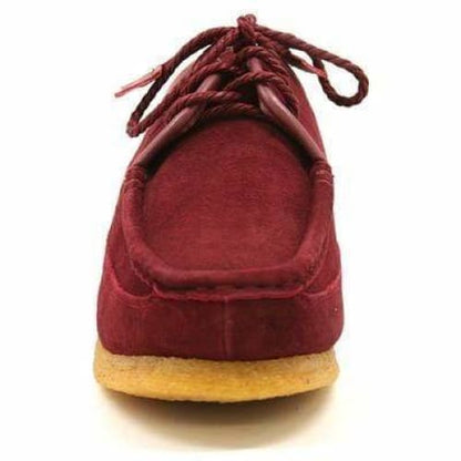 British Walkers Crown Men's Burgundy Suede Crepe Sole Low Top Shoes Shoes by British Walkers – Don't Panic Shoes