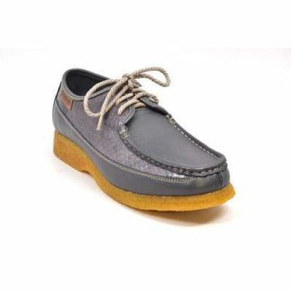 British Walkers Crown Men's Gray Premium Leather Shoes by British Walkers – Don't Panic Shoes