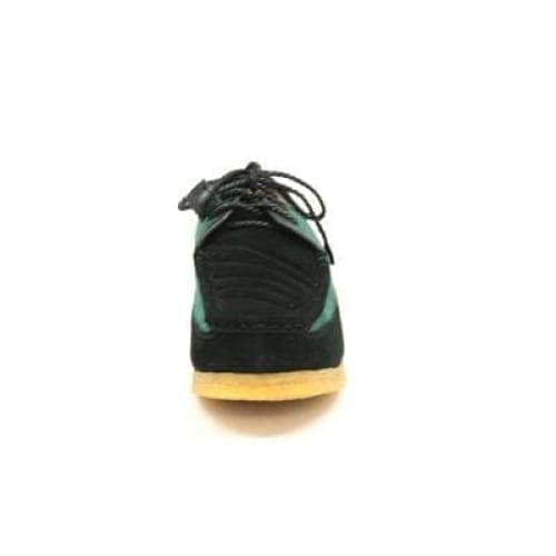 British Walkers Crown Men's Green And Black Suede Crepe Sole Shoes by British Walkers – Don't Panic Shoes