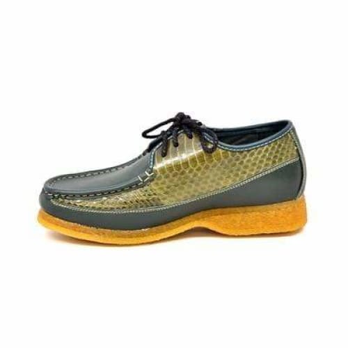 British Walkers Crown Men's Green Premium Leather Shoes by British Walkers – Don't Panic Shoes
