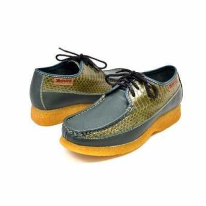 British Walkers Crown Men's Green Premium Leather Shoes by British Walkers – Don't Panic Shoes