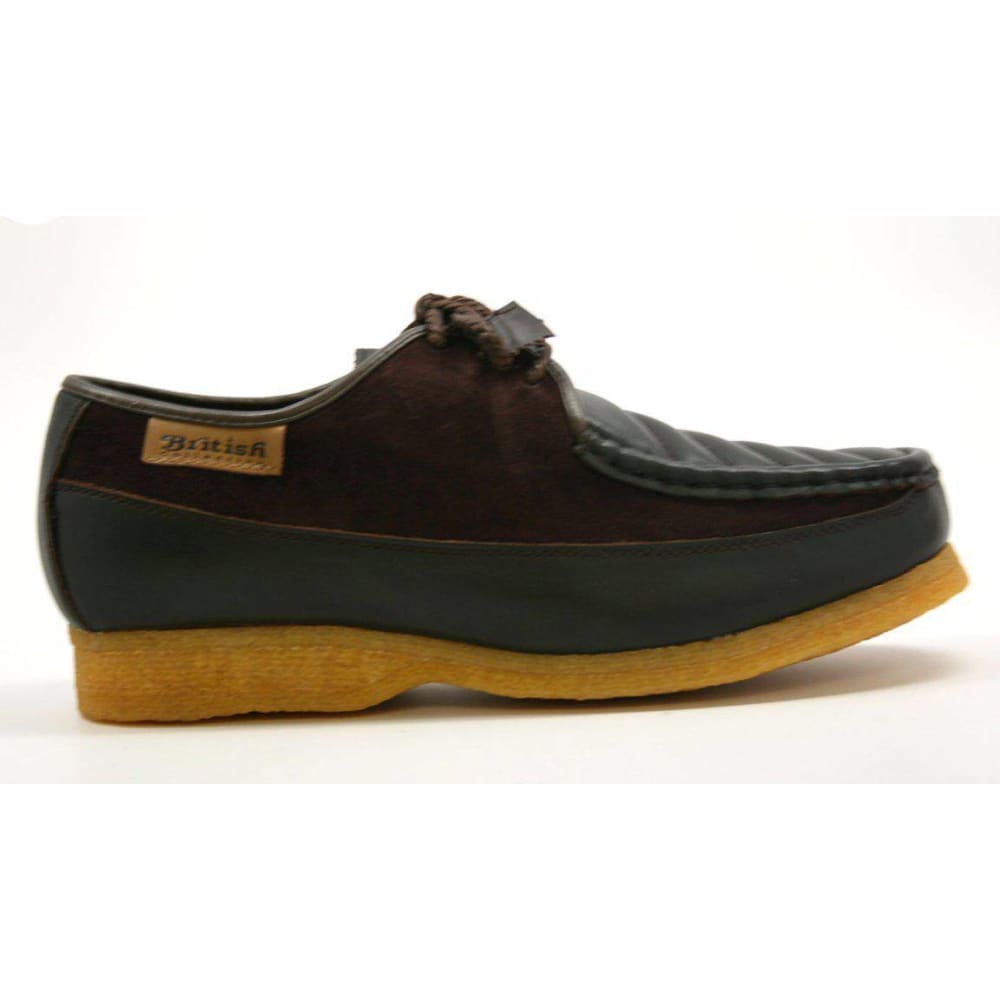 British Walkers Crown Men’s Leather And Suede Crepe Sole