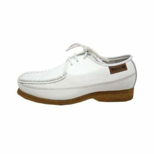 British Walkers Crown Men's White Leather Shoes by British Walkers – Don't Panic Shoes