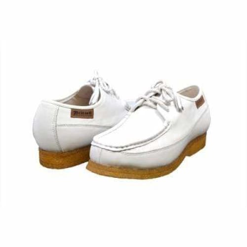 British Walkers Crown Men's White Leather Shoes by British Walkers – Don't Panic Shoes