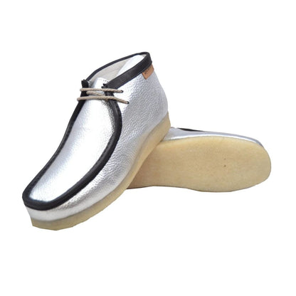 British Walkers Custom Walker 100 Men's All Metallic And Black Trim Chukka Boots Shoes by British Walkers – Don't Panic Shoes