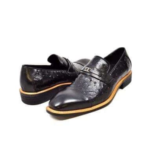 British Walkers Dolche Men’s Black Leather Loafers