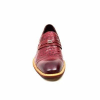 Thumbnail for British Walkers Dolche Men’s Burgundy Red Leather Loafers