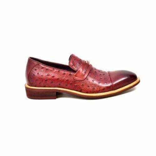 British Walkers Dolche Men’s Burgundy Red Leather Loafers