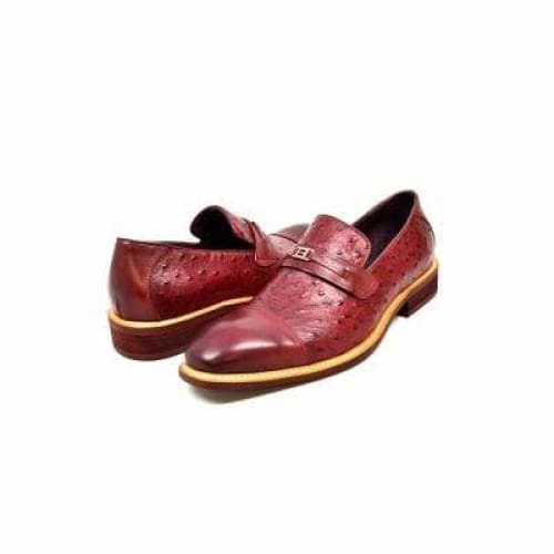 British Walkers Dolche Men's Burgundy Red Leather Loafers Shoes by British Walkers – Don't Panic Shoes