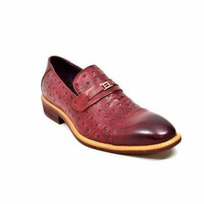 British Walkers Dolche Men's Burgundy Red Leather Loafers Shoes by British Walkers – Don't Panic Shoes
