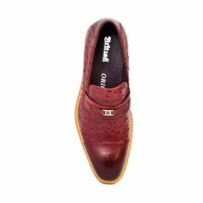 British Walkers Dolche Men's Burgundy Red Leather Loafers Shoes by British Walkers – Don't Panic Shoes