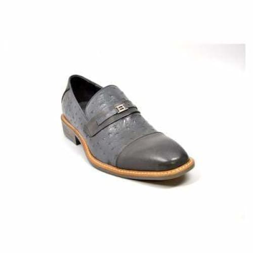 British Walkers Dolche Men's Gray Leather Loafers Shoes by British Walkers – Don't Panic Shoes