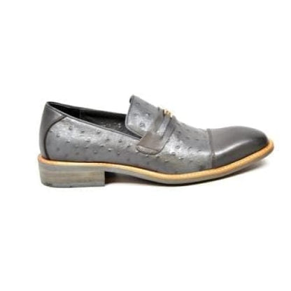 British Walkers Dolche Men's Gray Leather Loafers Shoes by British Walkers – Don't Panic Shoes