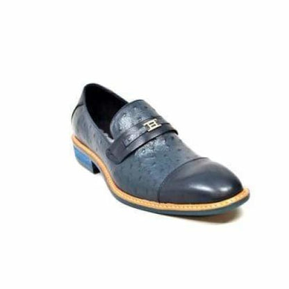 British Walkers Dolche Men's Navy Blue Leather Loafers Shoes by British Walkers – Don't Panic Shoes