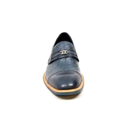 British Walkers Dolche Men's Navy Blue Leather Loafers Shoes by British Walkers – Don't Panic Shoes