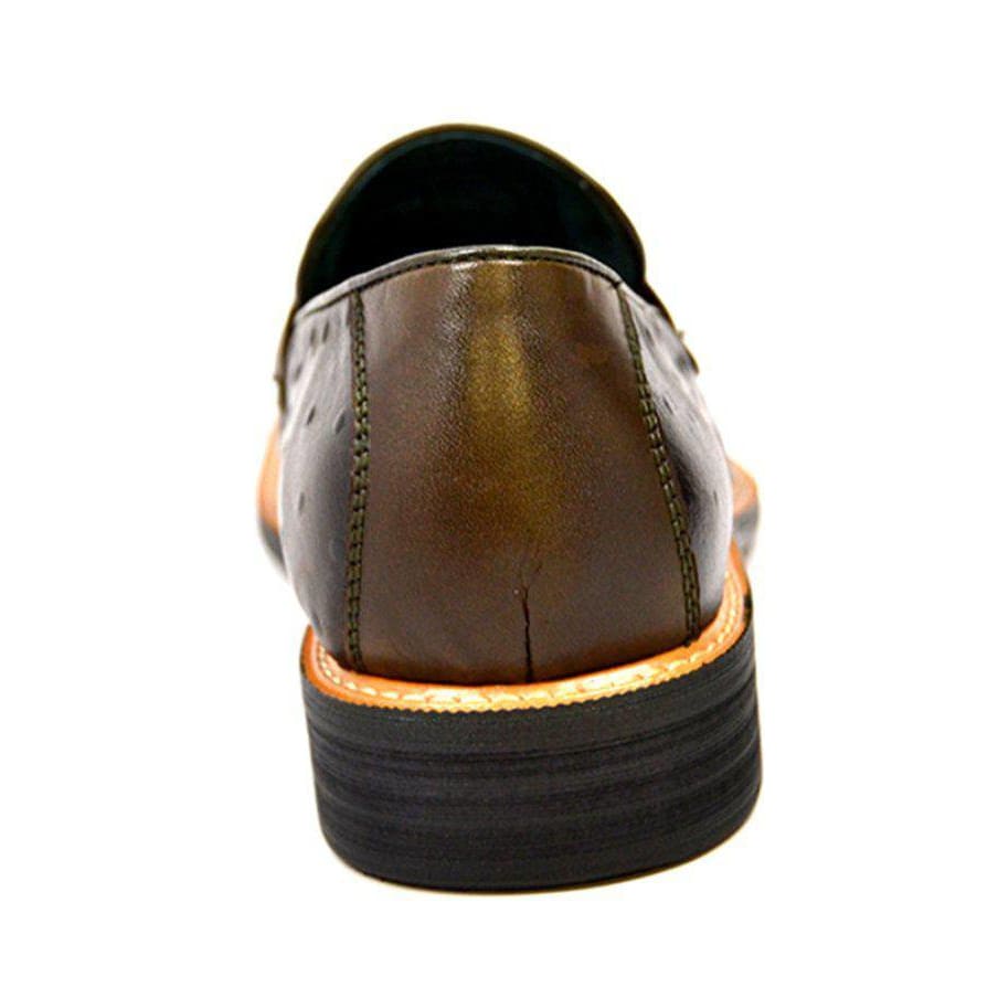 British Walkers Dolche Men's Ostrich Leather Slip Ons Shoes by British Walkers – Don't Panic Shoes