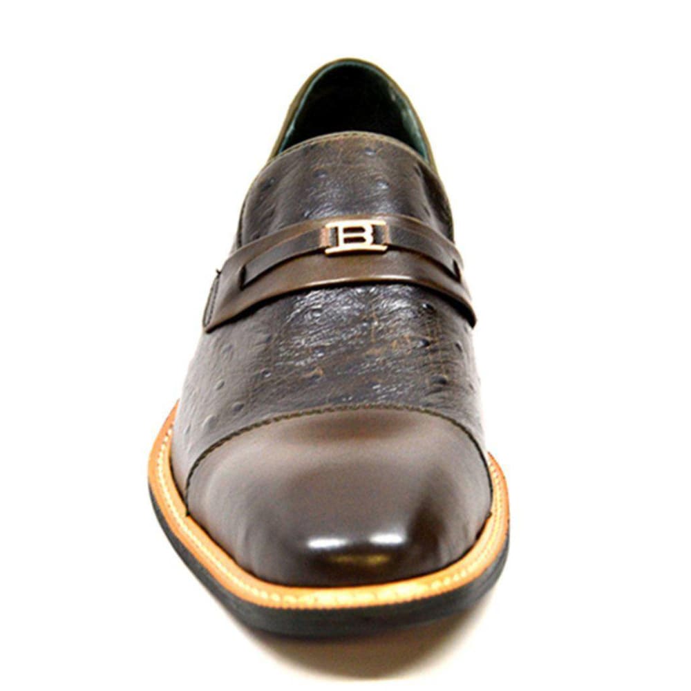 British Walkers Dolche Men's Ostrich Leather Slip Ons Shoes by British Walkers – Don't Panic Shoes