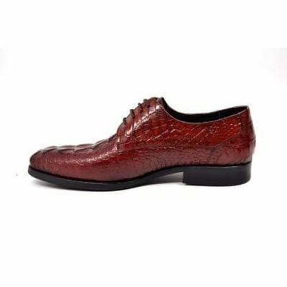 British Walkers Elegance Men's Burgundy Crocodile Leather Loafers Shoes by British Walkers – Don't Panic Shoes