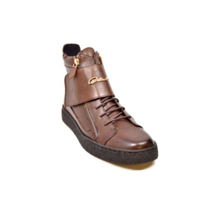 BritiSh Walkers Empire Men’s Leather & Suede Crepe - Sole High - Top Boots – HAndcrafted Hybrid Of Classic Style and Modern Comfort Shoes by British Walkers – Don't Panic Shoes