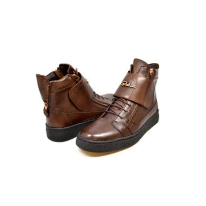 BritiSh Walkers Empire Men’s Leather & Suede Crepe - Sole High - Top Boots – HAndcrafted Hybrid Of Classic Style and Modern Comfort Shoes by British Walkers – Don't Panic Shoes