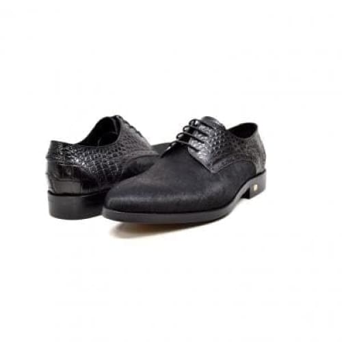British Walkers Executive Men’s Black Leather And Pony Skin