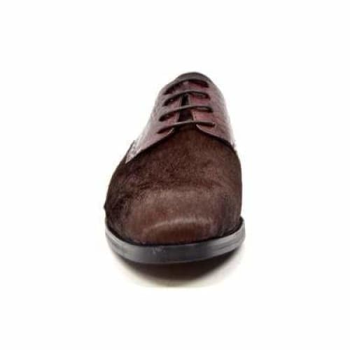 British Walkers Executive Men's Brown Leather And Pony Skin Dress Shoes Shoes by British Walkers – Don't Panic Shoes