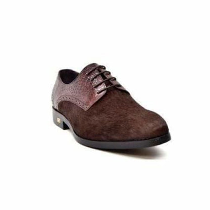British Walkers Executive Men's Brown Leather And Pony Skin Dress Shoes Shoes by British Walkers – Don't Panic Shoes