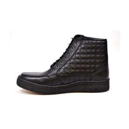 British Walkers Extreme Black Leather High Top With Crepe Sole High Tops Shoes by British Walkers – Don't Panic Shoes