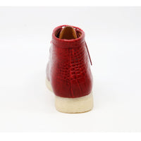 Thumbnail for British Walkers Red Gators Men’s Alligator Leather Wallabee