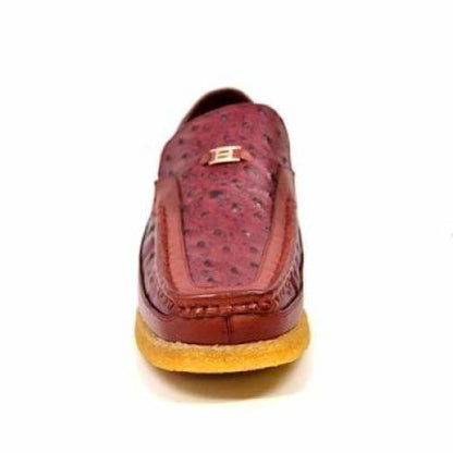 British Walkers Harlem Men's Burgundy Leather Crepe Sole Slip On Shoes Shoes by British Walkers – Don't Panic Shoes