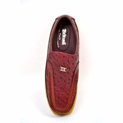 British Walkers Harlem Men's Burgundy Leather Crepe Sole Slip On Shoes Shoes by British Walkers – Don't Panic Shoes
