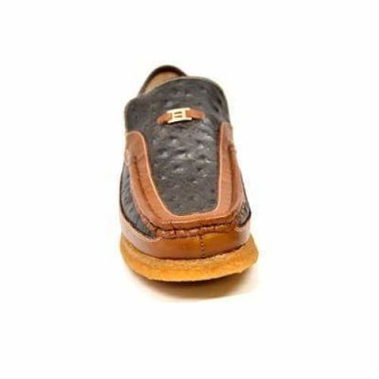 British Walkers Harlem Men's Olive And Khaki Leather Crepe Sole Slip On Shoes Shoes by British Walkers – Don't Panic Shoes