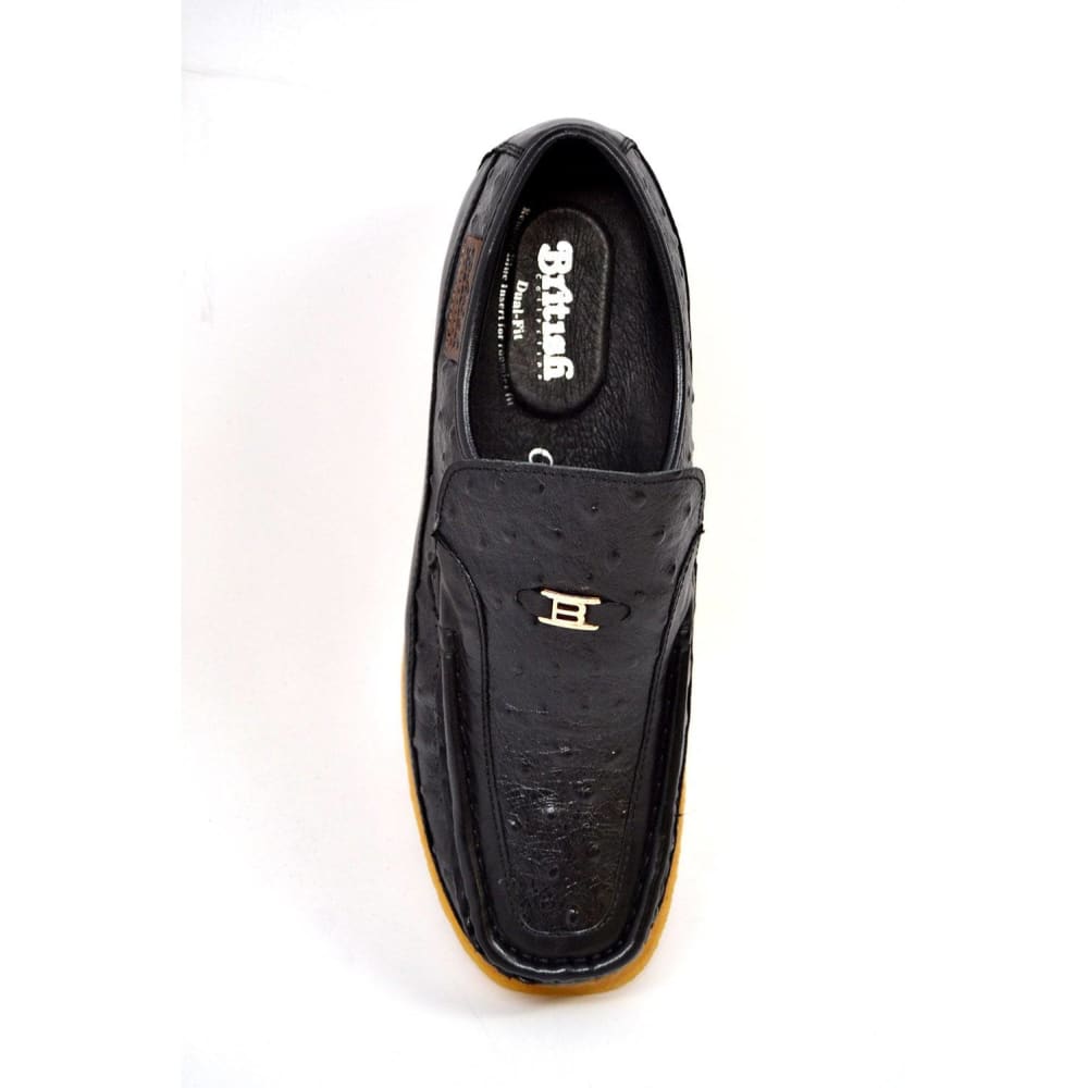 British Walkers Harlem Men’s Ostrich Leather Slip Ons