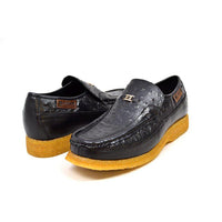 Thumbnail for British Walkers Harlem Men’s Ostrich Leather Slip Ons