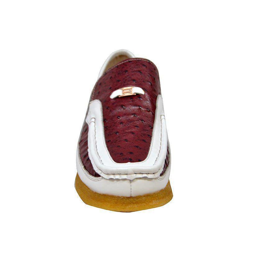 British Walkers Harlem Men's Ostrich Leather Slip Ons Shoes by British Walkers – Don't Panic Shoes