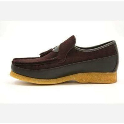 British Walkers King Men's Old School Brown Suede Slip On Shoes Shoes by British Walkers – Don't Panic Shoes
