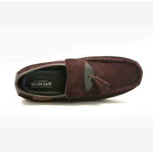 British Walkers King Men's Old School Brown Suede Slip On Shoes Shoes by British Walkers – Don't Panic Shoes