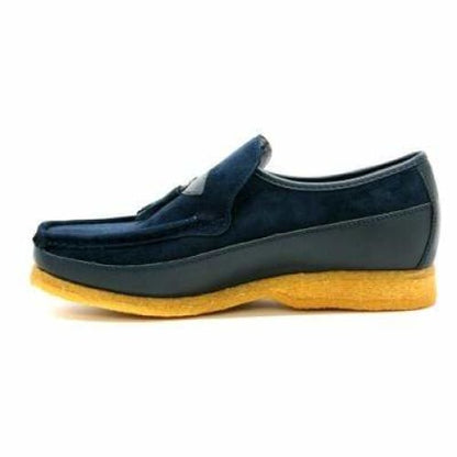 British Walkers King Men's Old School Navy Suede Slip On Shoes Shoes by British Walkers – Don't Panic Shoes