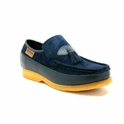 British Walkers King Men's Old School Navy Suede Slip On Shoes Shoes by British Walkers – Don't Panic Shoes